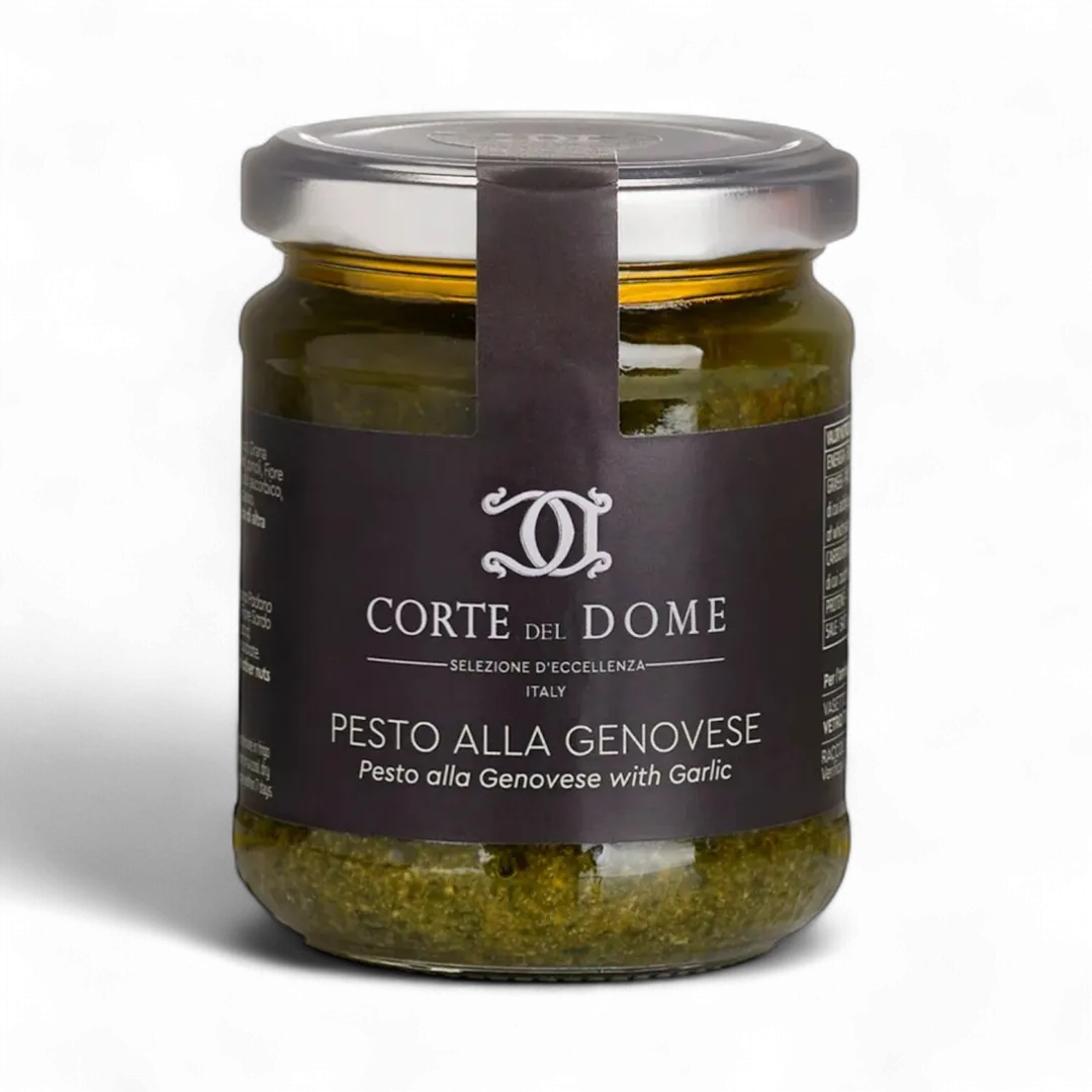 (PRE-ORDER) Corte del Dome Pesto Genovese with garlic in glass jar, 6.34 oz