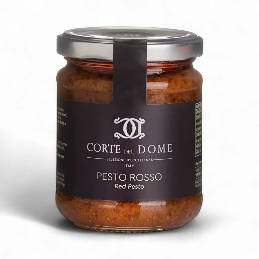 (PRE-ORDER) Corte del Dome Red Pesto in glass jar, 6.34 oz
