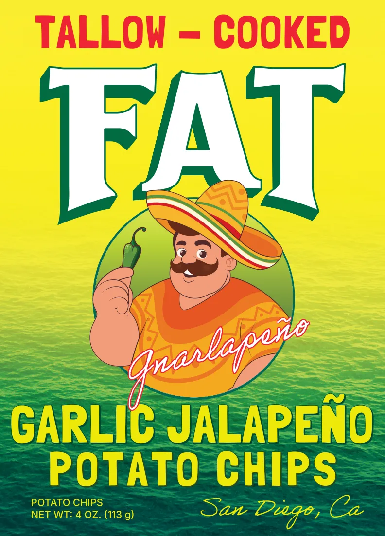 FAT Chips 1oz "4-Pack!" (Beef tallow chips)