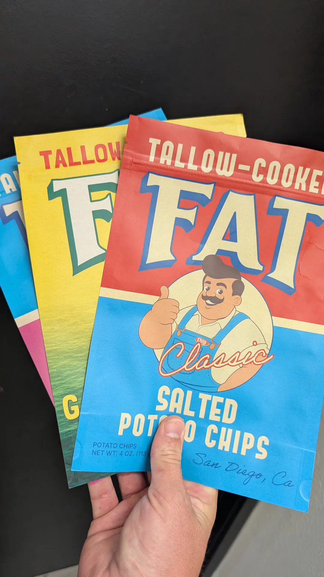 FAT Chips 4oz "Trifecta!"  (Beef tallow chips)