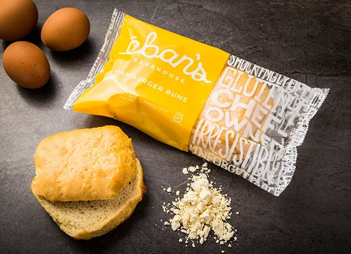 Gluten-Free Artisan Hamburger Buns / Individually Wrapped 2