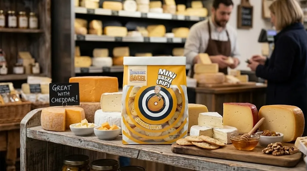 Eccentric Bagel Mini Chips - Cheddar Burst
