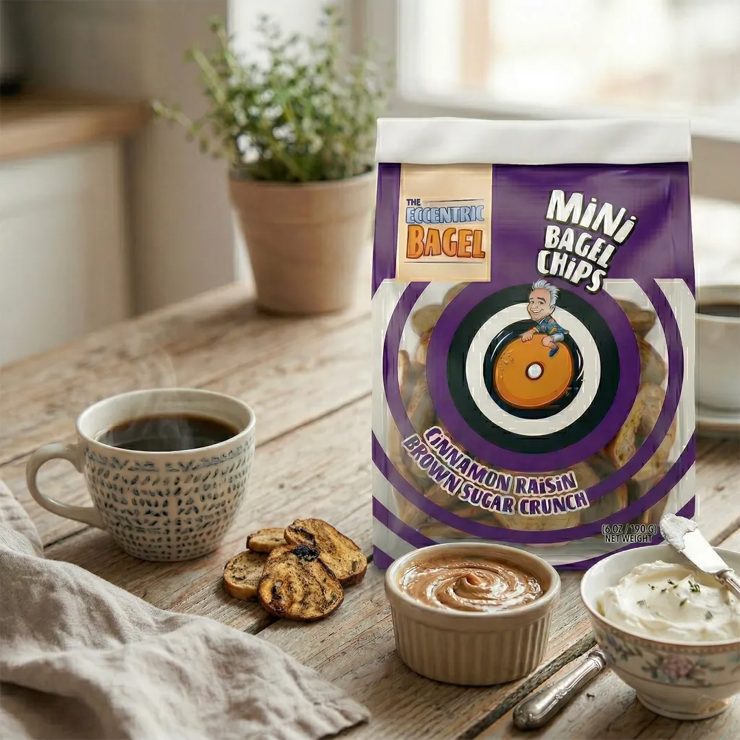 Eccentric Bagel Mini Chips - Cinnamon Raisin Brown Sugar Crunch