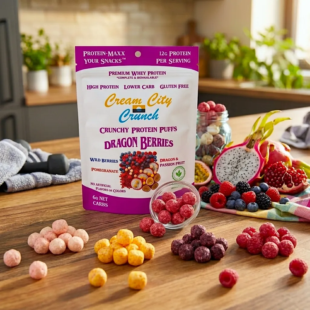 Dragon Berries Protein Puffs