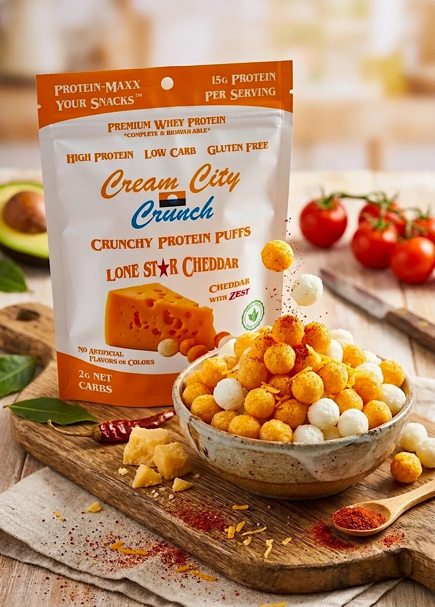Lone Star Cheddar Protein Puffs