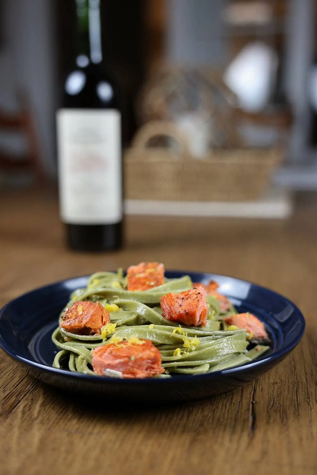 Spinach Fettuccine - Artisanal Egg Pasta (12oz)