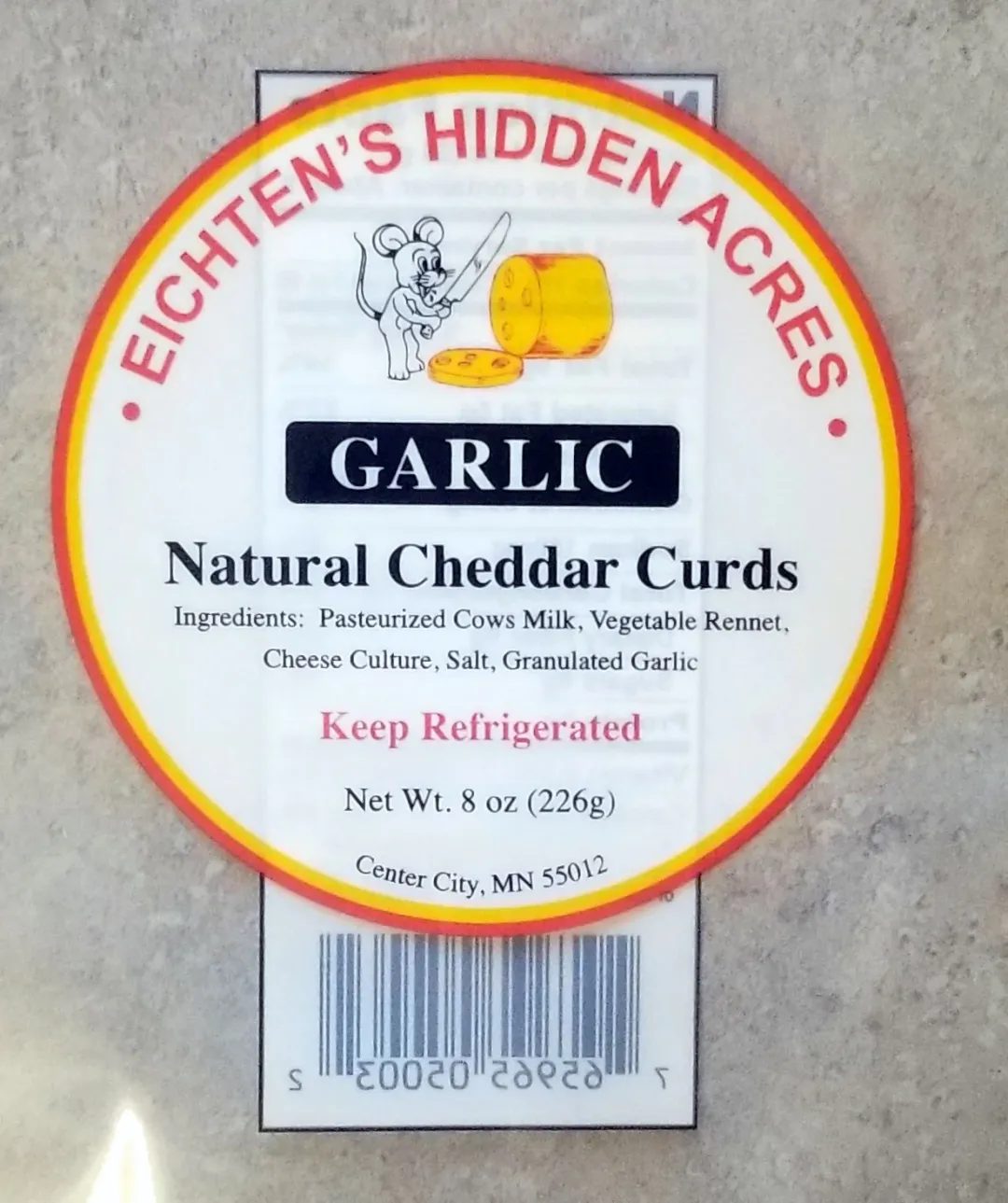 Cheese Curds - Garlic 8 oz