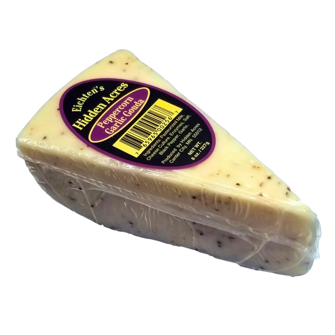 Peppercorn Garlic Gouda Cheese Wedge