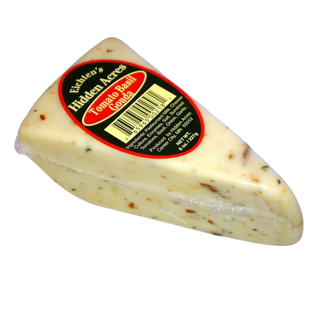 Tomato Basil Gouda Cheese Wedge