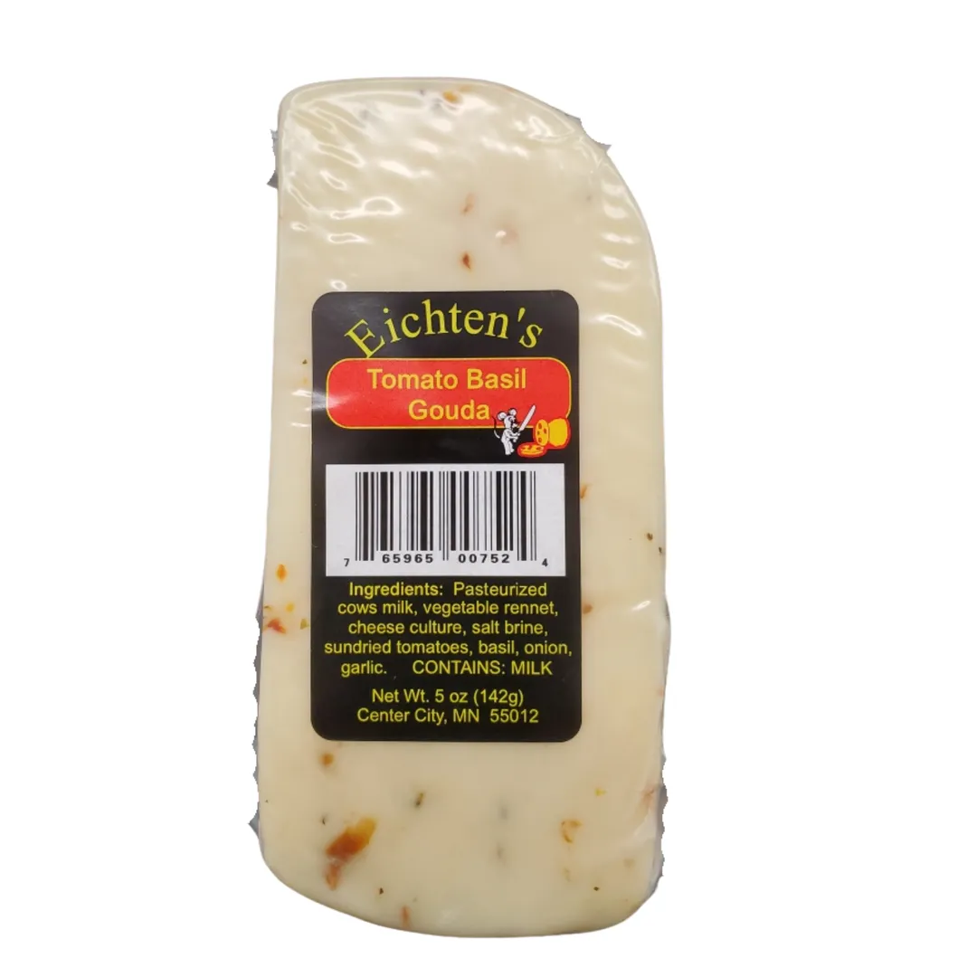 Tomato Basil Gouda Cheese Wedge