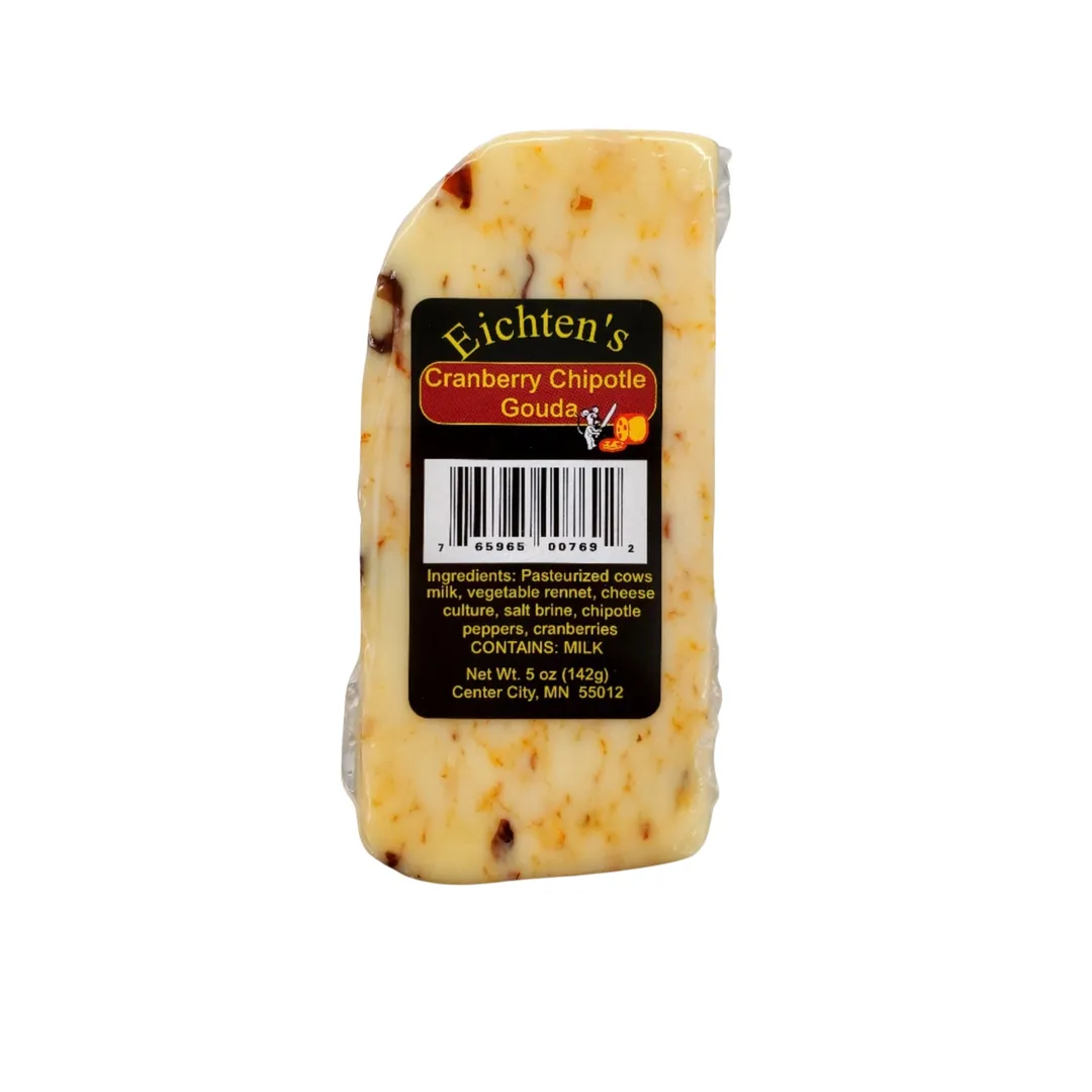 Cranberry Chipotle Pepper Gouda Cheese Wedge