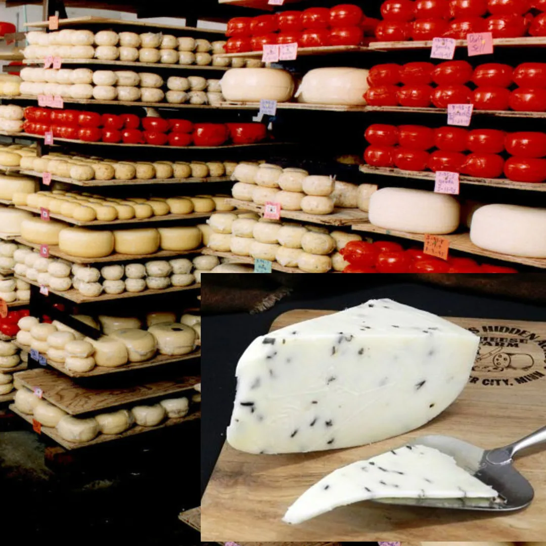 Wild Rice Gouda Cheese Wedge