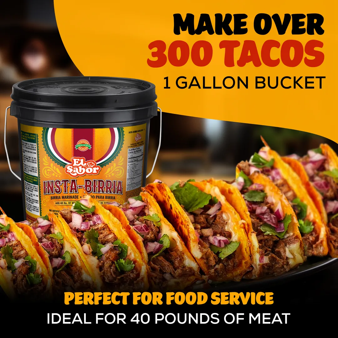 Gourmet Birria Mix | Instabirria 1 Gallon Bucket
