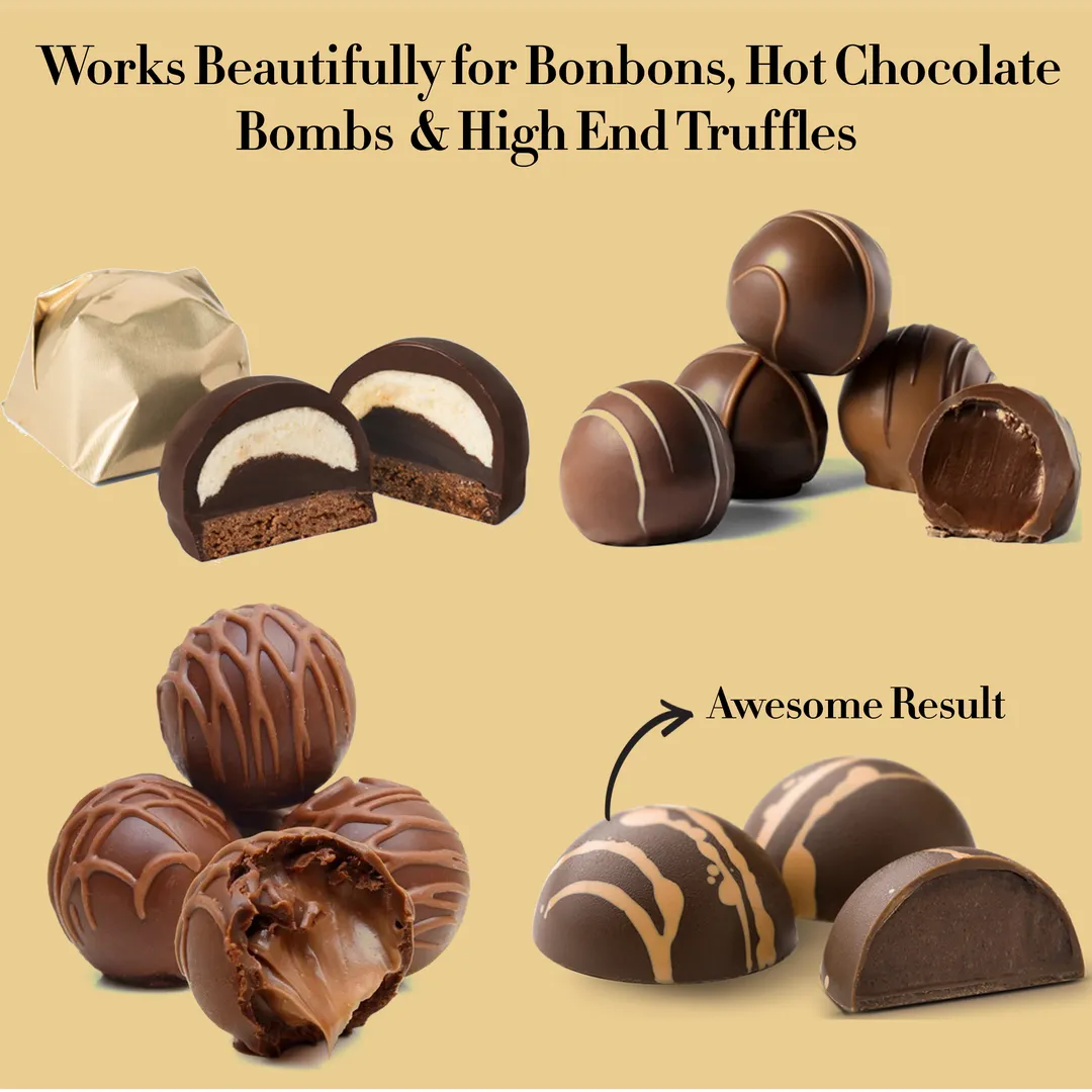 Premium Italian Melting Chocolate Candy Melts 5 Lbs | Only 5 Natural Ingredients | GMO and Gluten Free | Milk DeLuxe Compound Chocolate | 