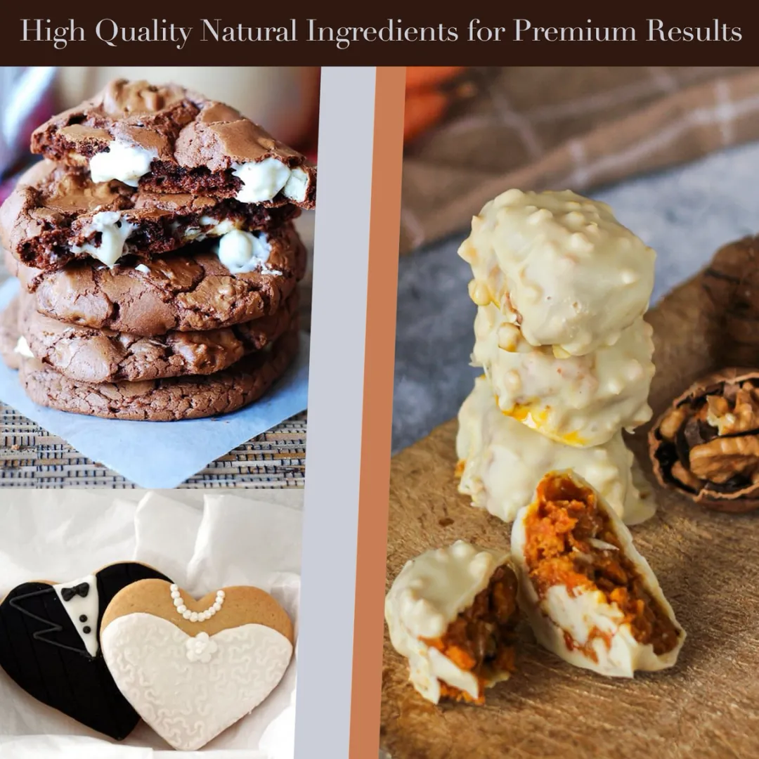 Premium Italian White Deluxe Melting Chocolate Candy Melts 5 Lbs | Only 5 Natural Ingredients | GMO and Gluten Free | Milk DeLuxe Compound Chocolate | 