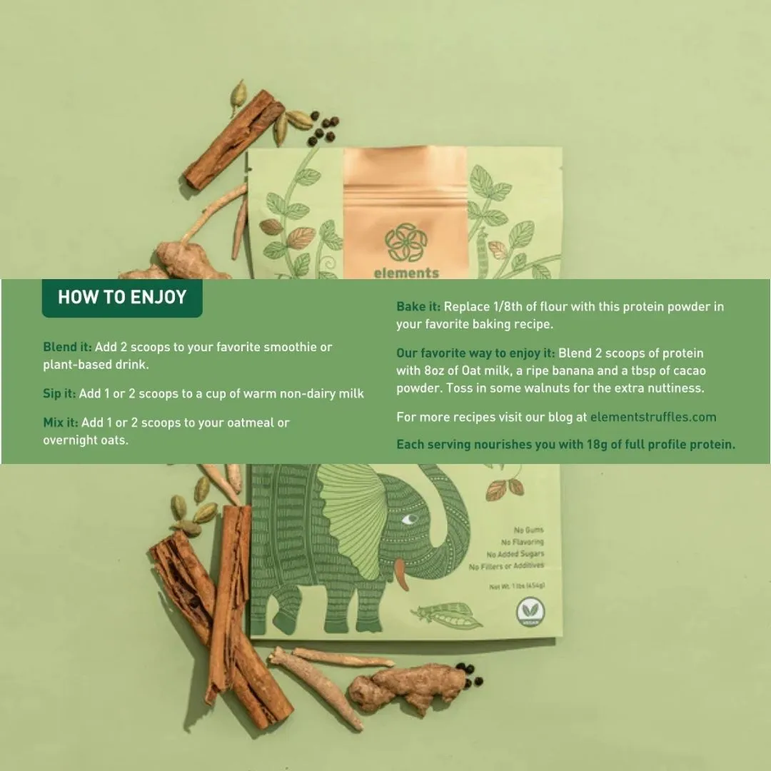 Plant Based Ayurvedic Protein Powder: Chai Spice