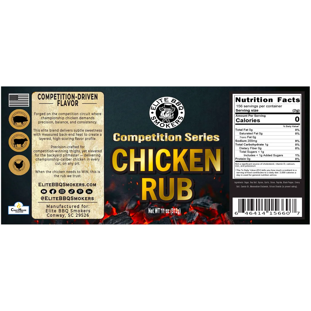 Elite BBQ - Chicken Rub – Competition-Grade Seasoning