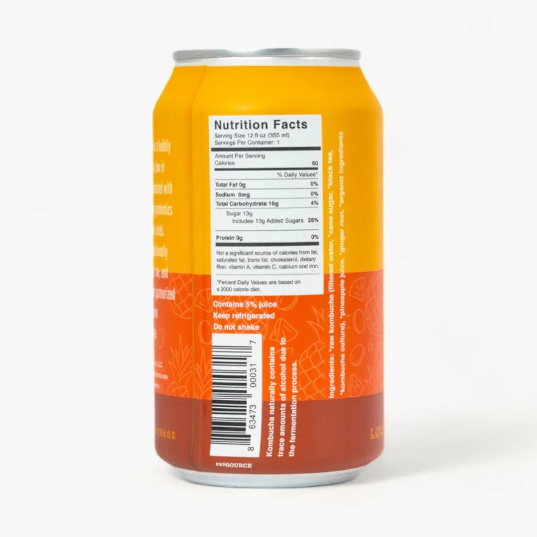 Pineapple Ginger Kombucha