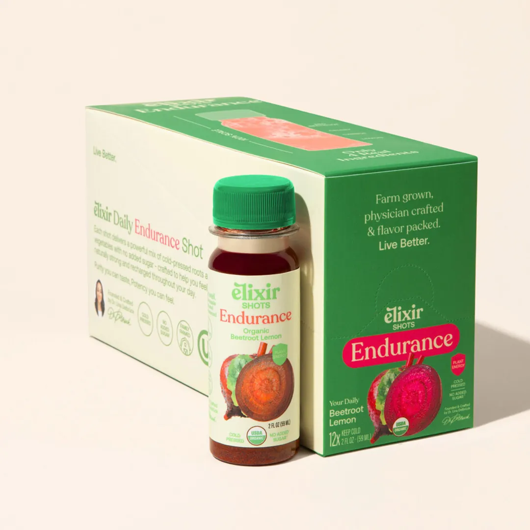 Endurance - Organic Cold Pressed Beet Shot (12 packs)