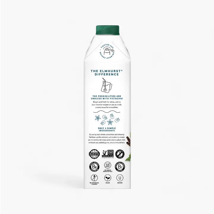 NEW Unsweetened Vanilla Pistachio Milk, 32oz [6-Pack]