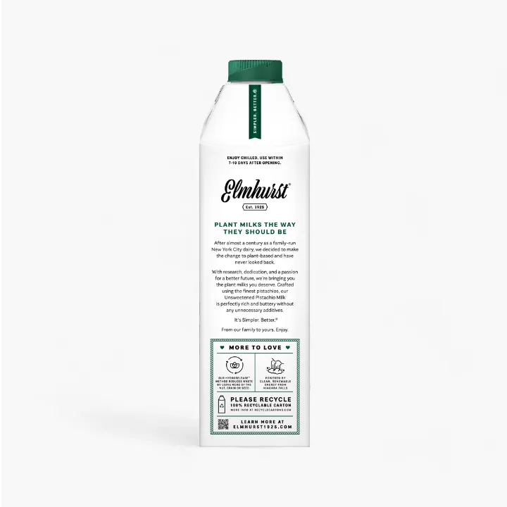 NEW Unsweetened Pistachio Milk, 32oz [6-Pack]