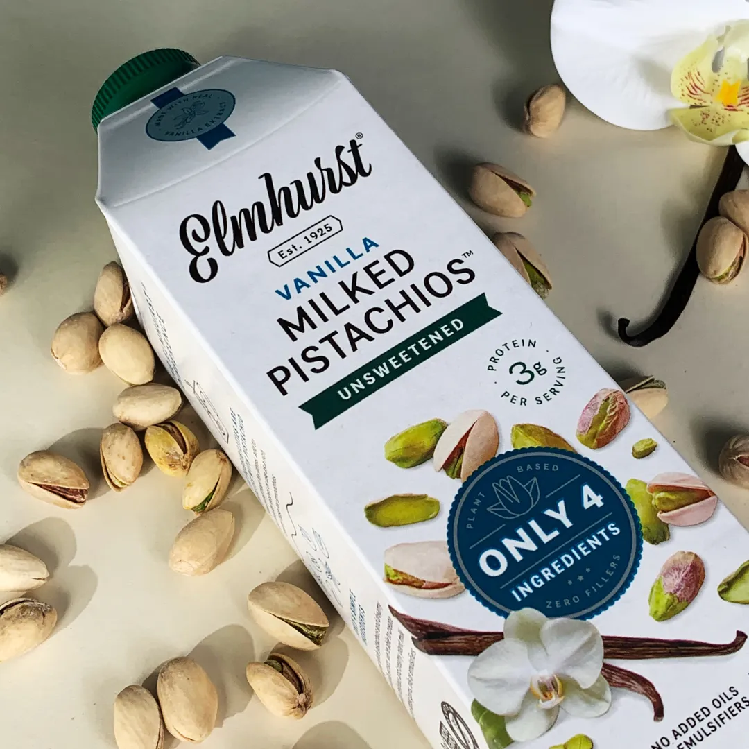 NEW Unsweetened Vanilla Pistachio Milk, 32oz [6-Pack]