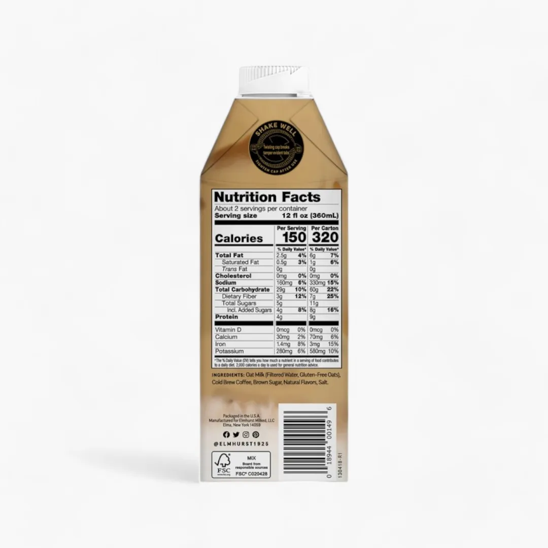 Brown Sugar Oat Latte, 25.4oz multi-serve [6-Pack]