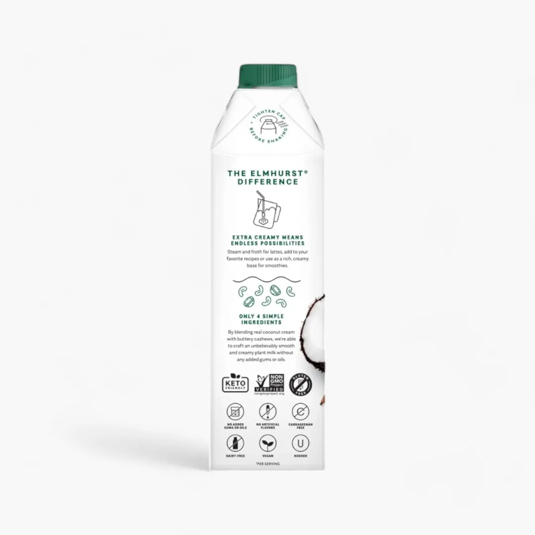Unsweetened Coconut Cashew Milk, 32oz carton [6-Pack]