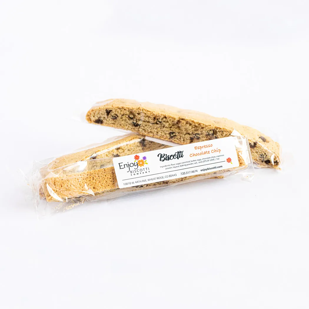 Gift Bag of Biscotti - Seasonal Themed Ribbons