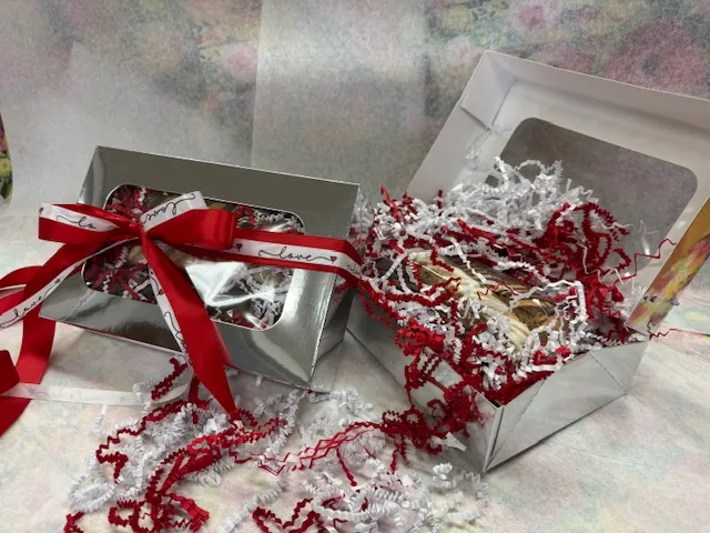 Gift Bag of Biscotti - Seasonal Themed Ribbons