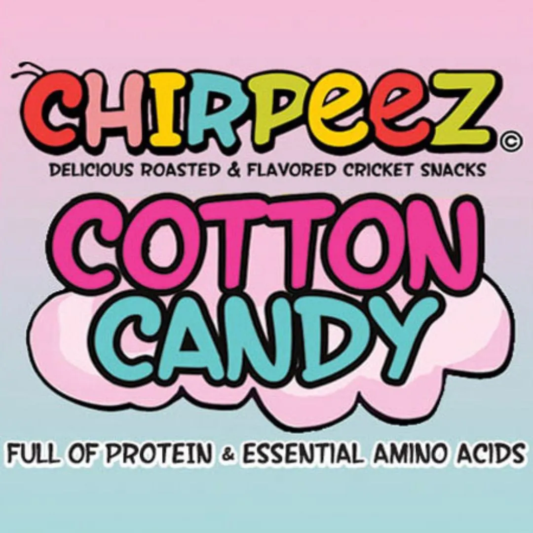 CHIRPEEZ FLAVORED CRICKET SNACKS - Cotton Candy