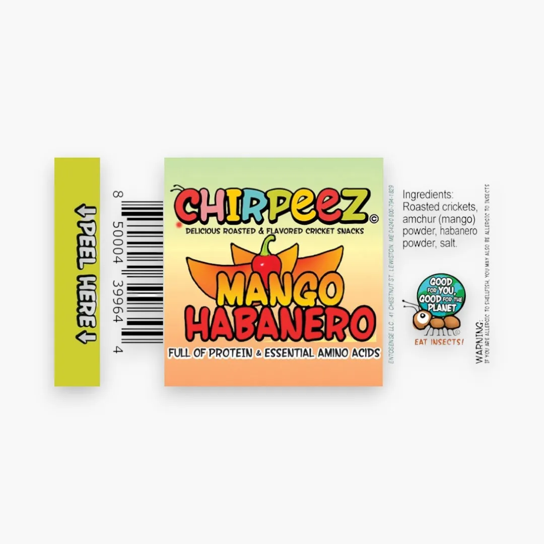 CHIRPEEZ FLAVORED CRICKET SNACKS - Mango Habanero