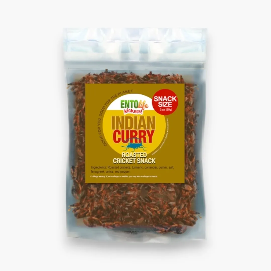 Curry Flavored Cricket Snack(55 Gram Snack Size)