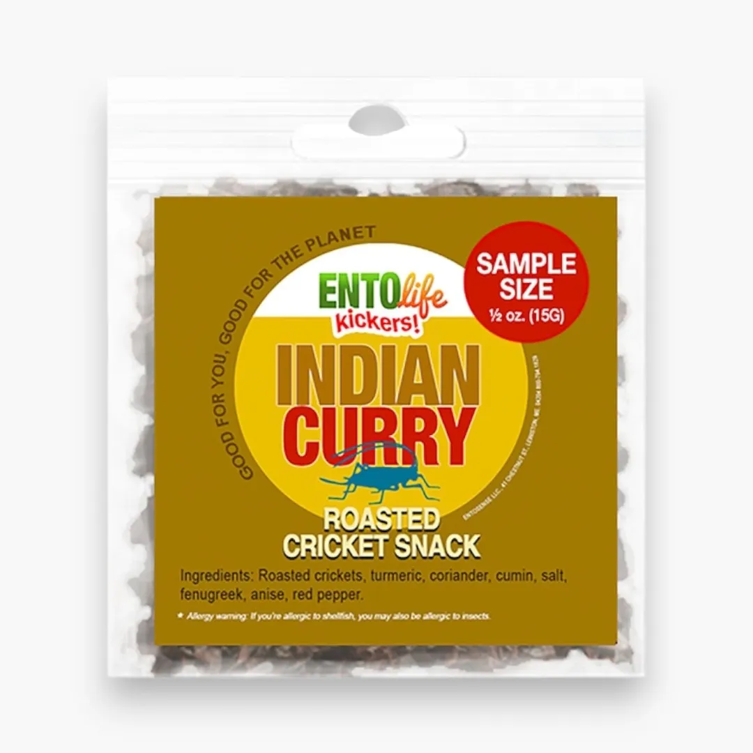 Curry Flavored Cricket Snack(55 Gram Snack Size)