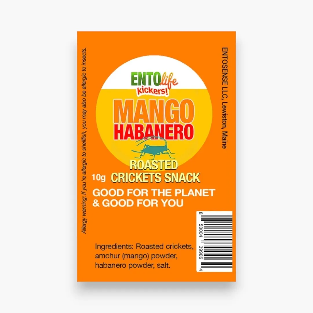 Mini-Kickers Flavored Cricket Snacks - Mango Habanero