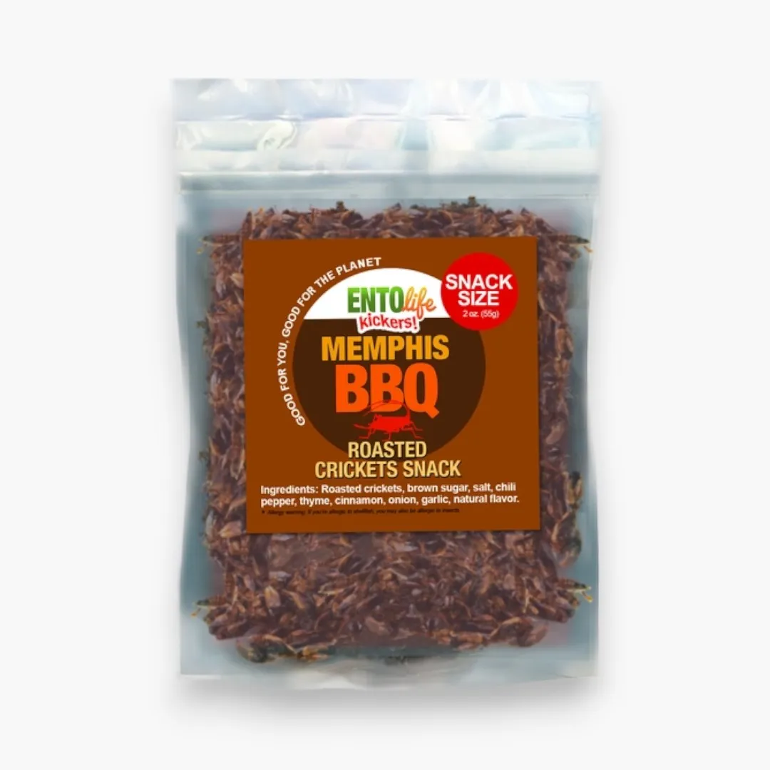 Smoky Memphis BBQ Cricket Snacks(55 Gram Snack Size)