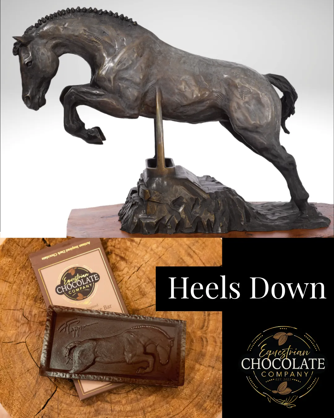 "Heels Down" Dark Chocolate Bar