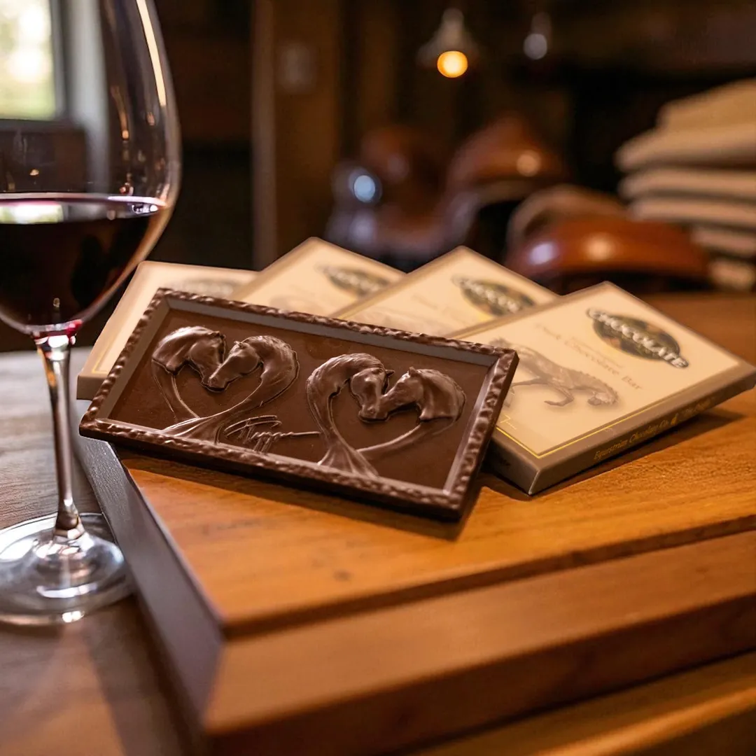 "Two Hearts" Dark Chocolate Bar