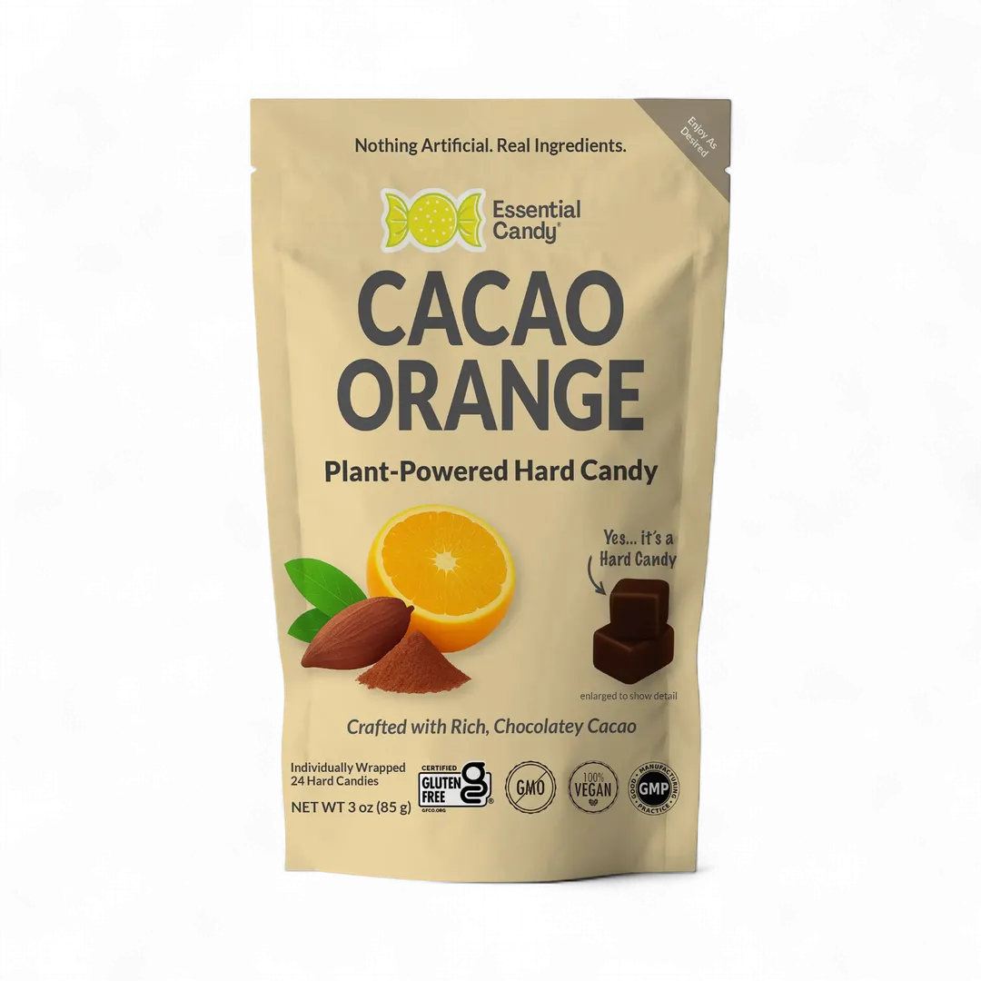 Cacao Chocolate Orange Blend Hard Candy, Organic Superfood by Essential ...