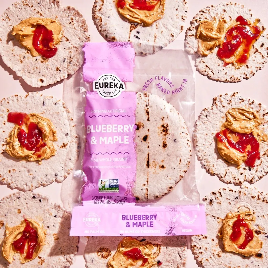 Blueberry & Maple Flour Tortillas (Vegan)