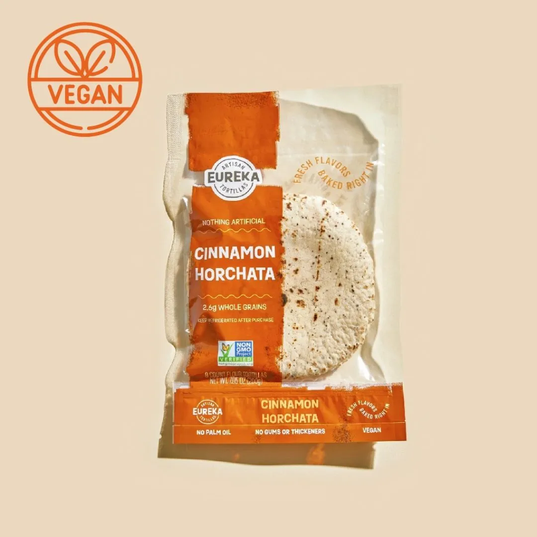 Cinnamon Horchata Flour Tortillas (Vegan)
