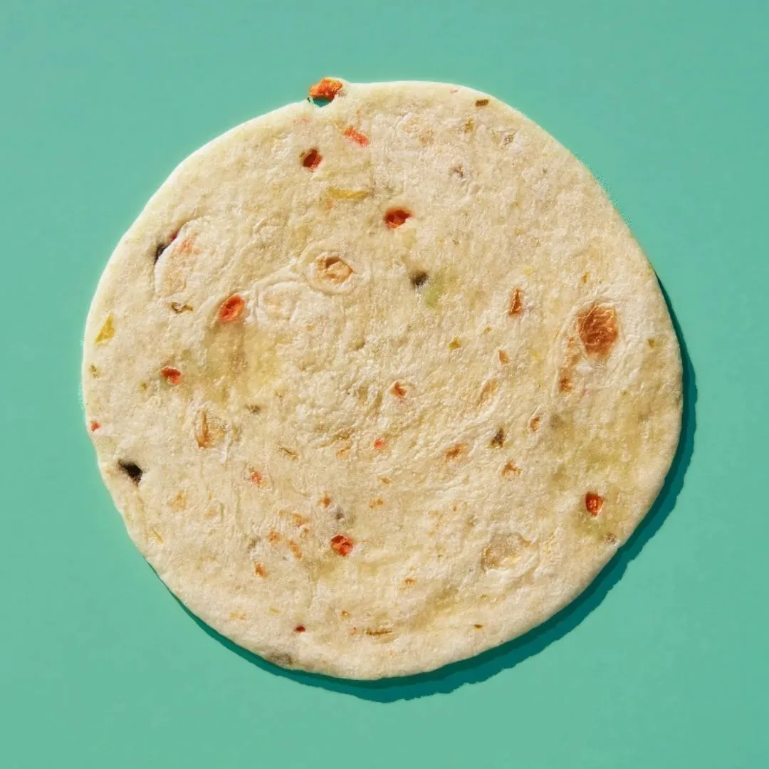 Pickled Jalapeño & Carrot Flour Tortillas (Vegan)