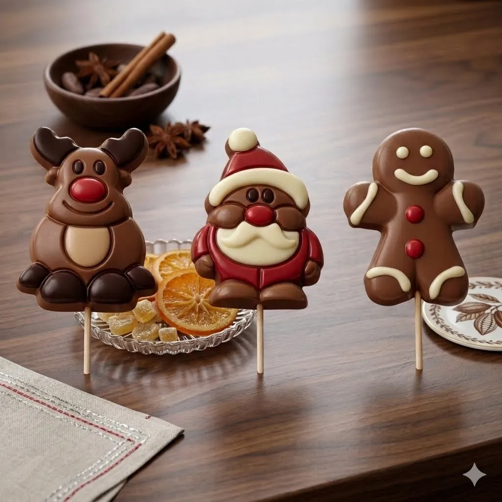 Ickx Reindeer / Santa / Gingerbread man on Stick