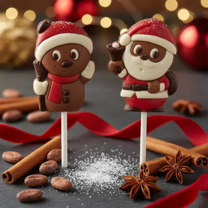 Ickx Snowman Santa Christmas Hat Lollipop