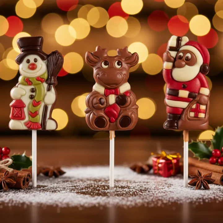 Ickx Angel Santa Reindeer Snowman Lollipop