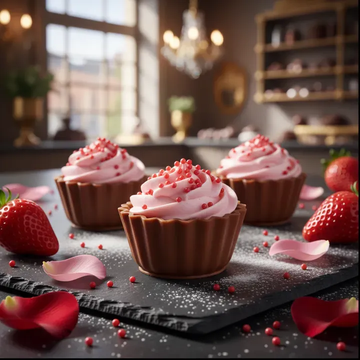 Ickx Cupcake Strawberry Creamy Nougat