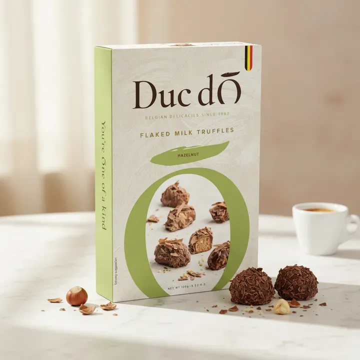 Duc d'O Flaked Truffles Milk Hazelnuts 100g