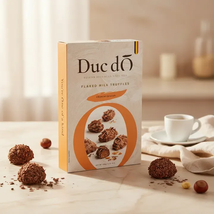 Duc d'O Flaked Truffles Milk Biscuit 8×100g