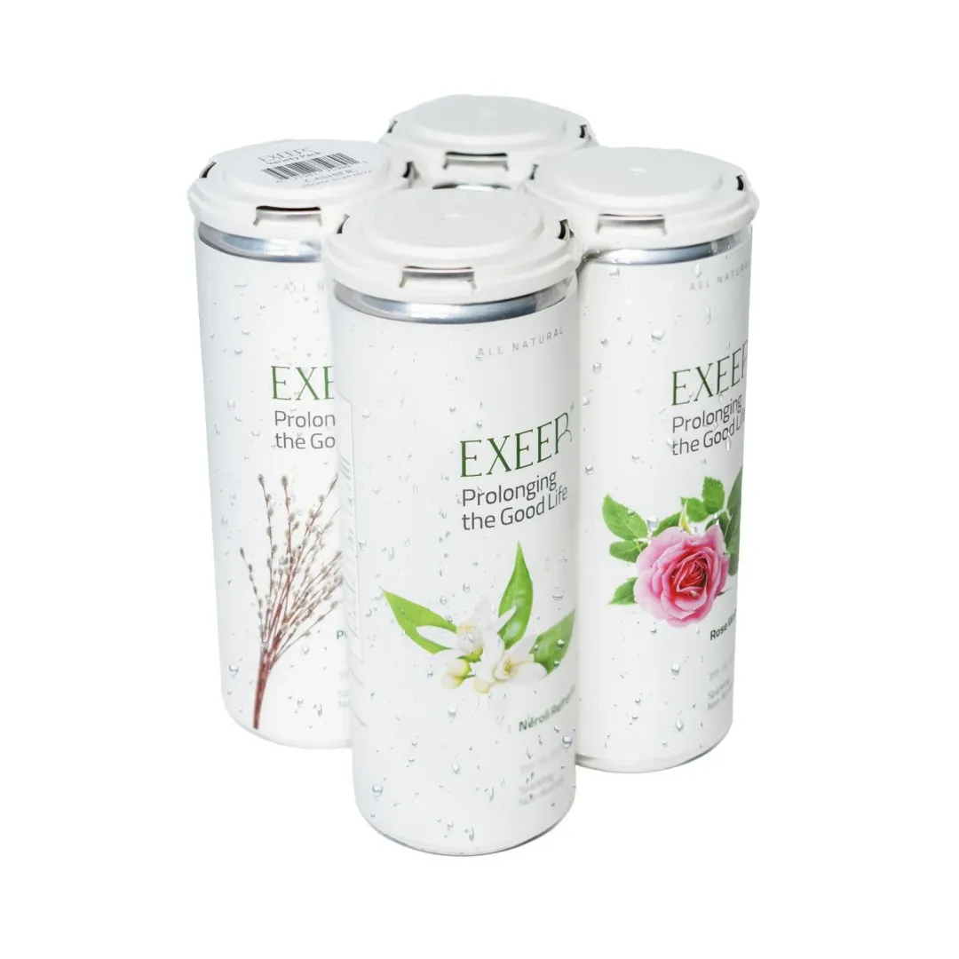 EXEER Sparkling Botanical Beverage Variety Pack of 4
