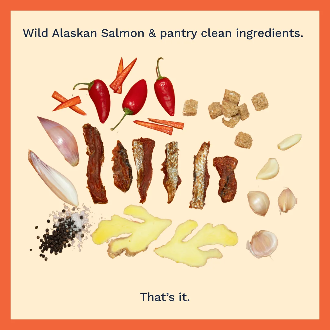 Sweet Chili Wild Alaskan Sockeye Salmon Jerky (in a Caddy)